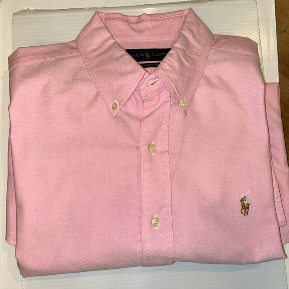 Ralph Lauren Button Down Long Sleeve Cotton Shirts, Men's XL, Pair - Picture 2 of 10